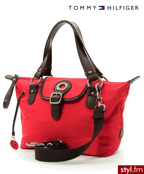 TOMMY HILFIGER EMILY I SMALL EW TOTE RED - Torebki na co dzień Torebki Moda
