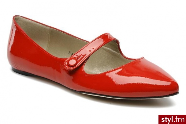 Georgia Rose BALERINKI SABRINA CORREA CFT BY GEORGIA ROSE (Czerwony) - Balerinki Buty Moda
