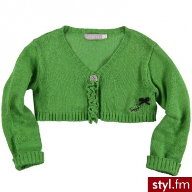 BOBOLI Bolerko kolor zielony zielony - Bolerka Okrycia Moda