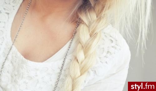 Blond Warkocze Proste Na co dzień Długie Fryzury