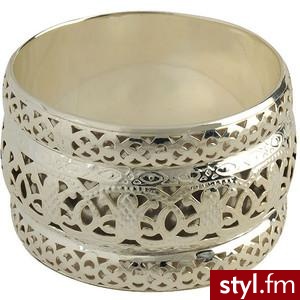 Tiered Cut Out Bangle - Forever21 - Polyvore. Pobrano ze strony: http://www.polyvore.com/tiered_cut_out_bangle/thing?id=7765676 - Pozostałe Dodatki Moda