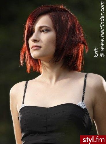 Średnie Fryzury