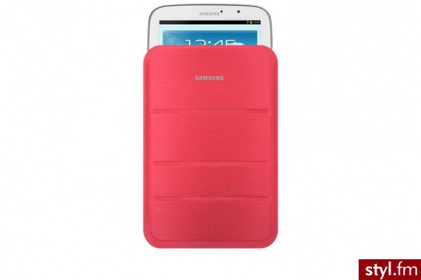 SAMSUNG STAND POUCH ETUI PODSTAWKA DO GALAXY TAB2 7.0/NOTE 8.0 RÓŻOWY (EF-SN510BPEGWW) - Portfele i etui Dodatki Moda