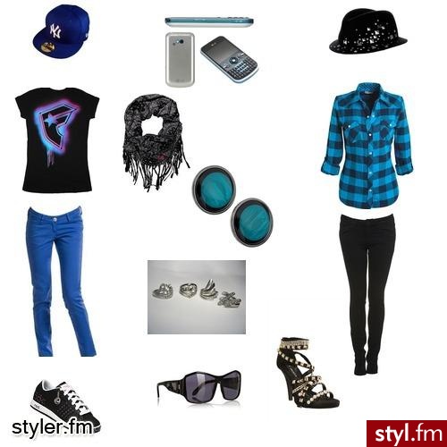czarno-niebieskie - Styler