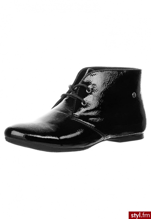 Even&Odd Sznurowane eleganckie czarny - Pozostałe Buty Moda