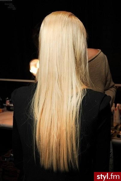 Blond Rozpuszczone Proste Na co dzień Długie Fryzury
