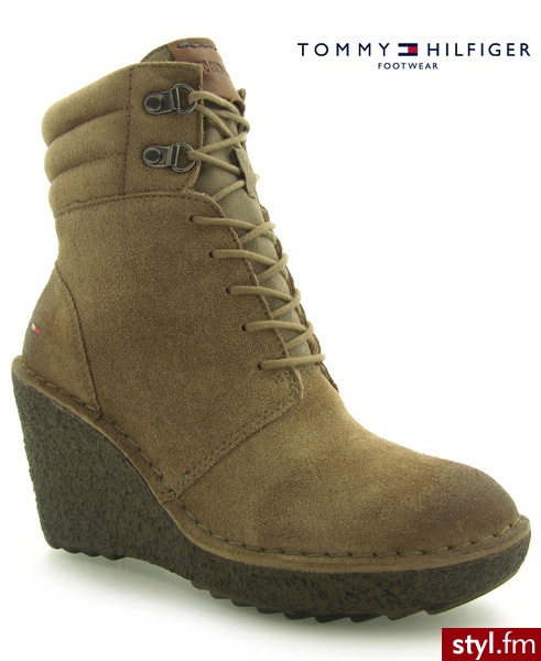 Tommy Hilfiger GILL 3 TIMBER WOLF - Botki Buty Moda