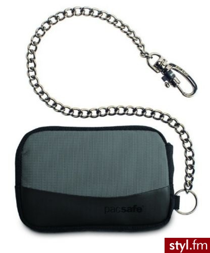 Pacsafe Mały portfel z łańcuszkiem WalletSafe 50 - Łańcuszki Biżuteria Moda