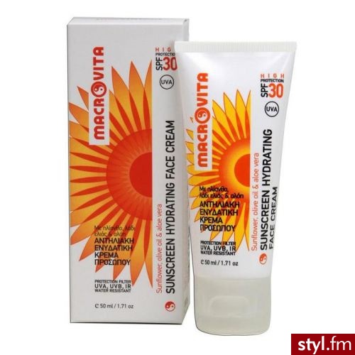 MACROVITA SUNSCREEN HYDRATING FACE CREAM SPF30 krem do twarzy z filtrem do opalania 50 ml - Emu Buty Moda