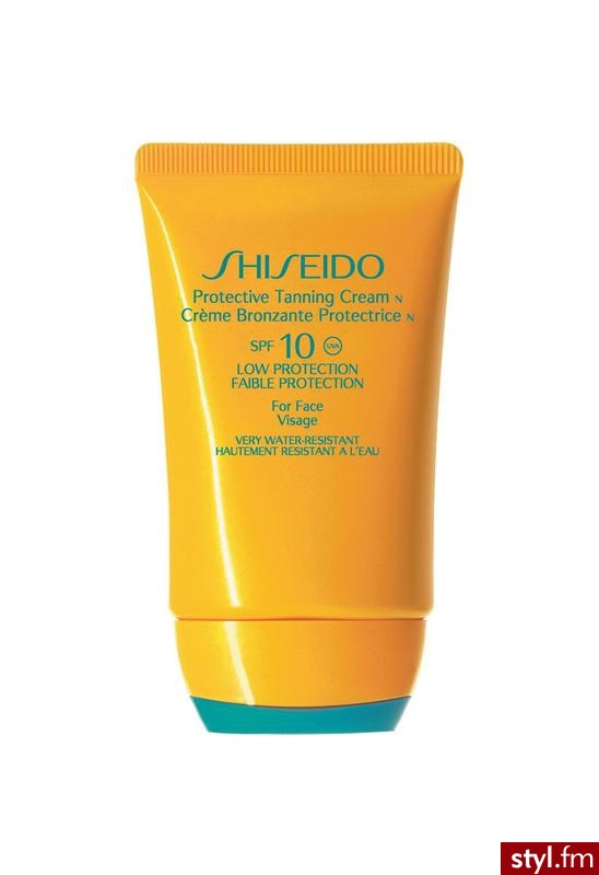 Shiseido Protective Tanning Cream SPF10 Krem ochronny do opalania twarzy i ciała 50 ml - Emu Buty Moda