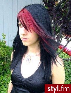 EMO Alternatywne Średnie Fryzury
