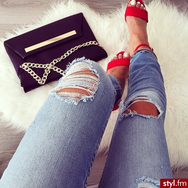 Jeansy Spodnie Moda