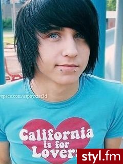 EMO Alternatywne Średnie Fryzury