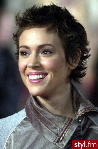 alyssa milano. alyssa milano - Krótkie Fryzury