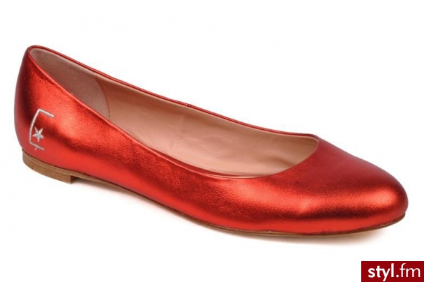C.Petula BALERINKI MOON BY C.PETULA (Czerwony) - Balerinki Buty Moda
