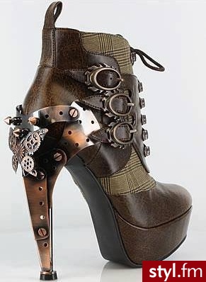 Steampunk - Botki Buty Moda