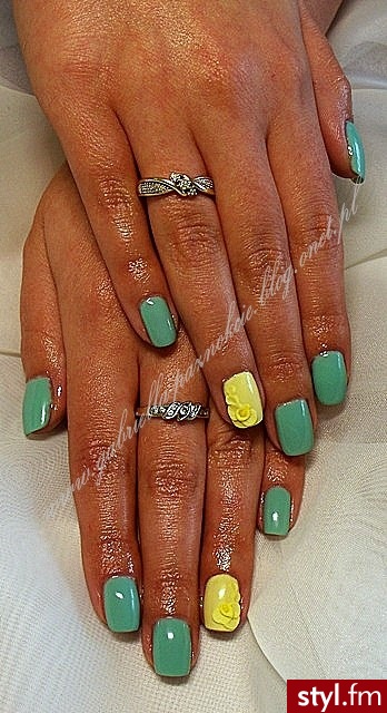manicure hybrydowy - Kwadratowe Żelami Naturalne Paznokcie