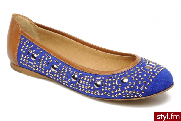 zinda Balerinki Berti by (Niebieski) - Balerinki Buty Moda