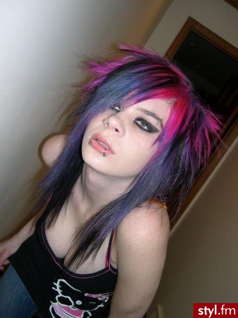 EMO Alternatywne Średnie Fryzury