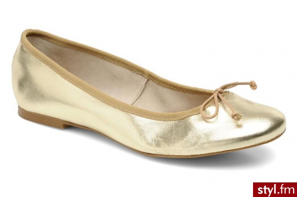 Georgia Rose Balerinki Fancine by (złoty) - Balerinki Buty Moda