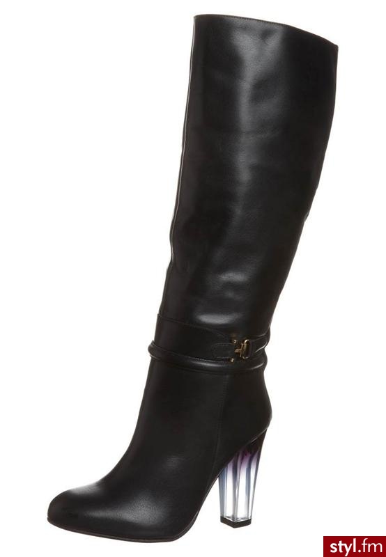 Zalando Collection Kozaki Na Obcasie Czarny (Solza) - Kozaki Buty Moda
