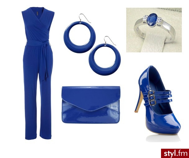 Szafirowy total look - Styler