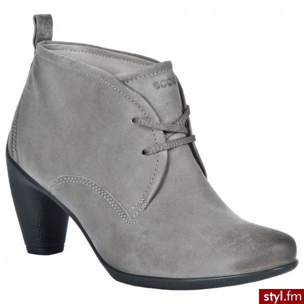 ECCO botki Sculptured 65 23353302375 Szary - Botki Buty Moda