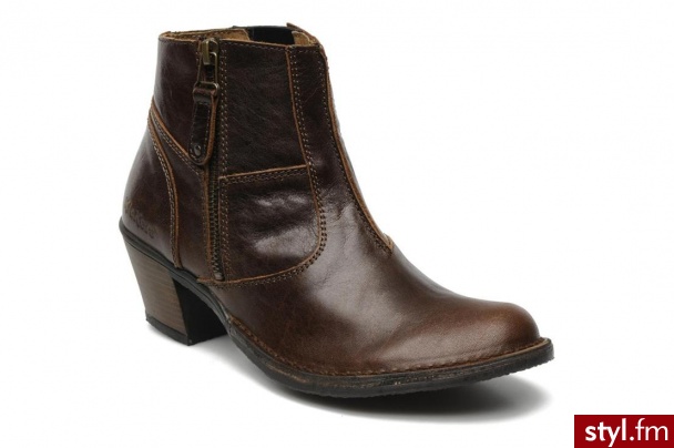 Kickers PÓŁBUTY I BOTKI NANTUCKET BY (Brązowy) - Botki Buty Moda