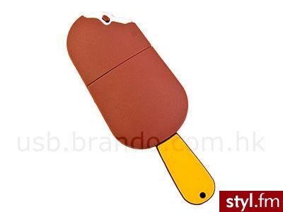 Czekoladowy lód ukrywający się pod postacią pendrive\'a. Pojemność: 2GB, 4 GB lub 8GB, ceny: od US$19 di US$32. - Gadżety Inne Moda