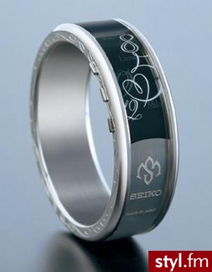 zegarek z elektronicznego atramentu firmy Seiko, który bardziej przypomina luksusową bransoletkę niż tradycyjny czasomierz. - Pozostałe Dodatki Moda