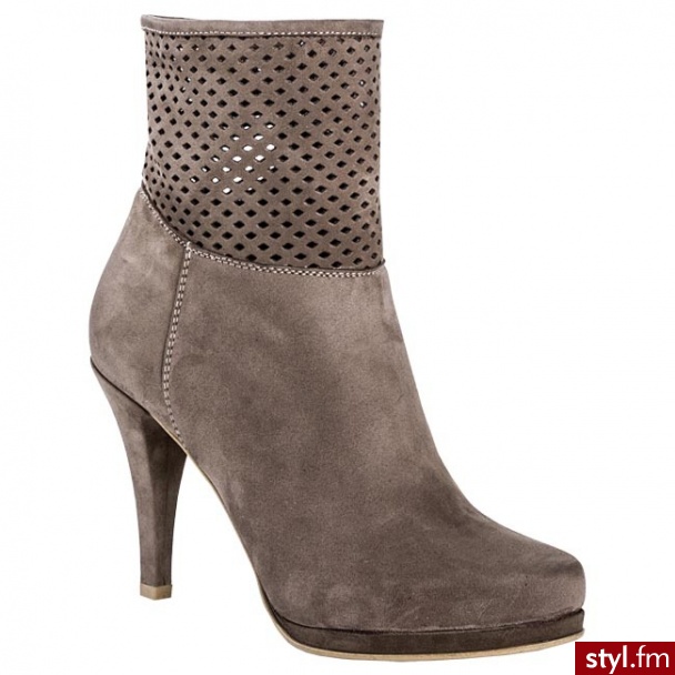 Gino Rossi BOTKI DBF274-5L00-C79-3700 CHOCOLATE BRĄZOWY - Botki Buty Moda