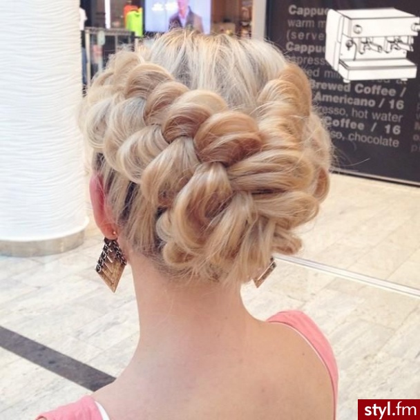 Blond Upięcie Proste Na co dzień Długie Fryzury