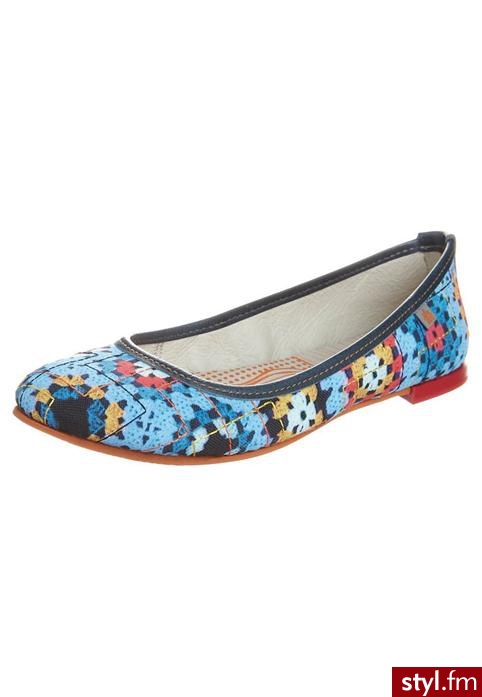 Art LILLE Baleriny niebieski - Balerinki Buty Moda