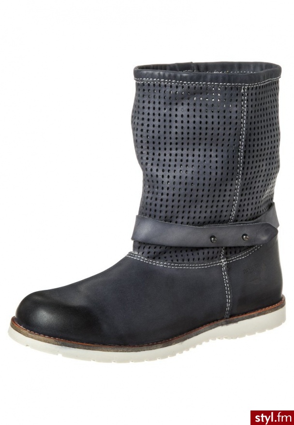 Rugged Eagle WINNI Botki kowbojki i motocyklowe szary Winni - Botki Buty Moda