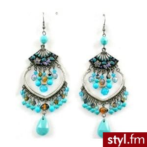Boho Style Long Tear Droplet Earrings - Funky Earrings - Fun... - Polyvore. Pobrano ze strony: http://www.polyvore.com/boho_style_long_tear_droplet/thing?id=2324909 - Pozostałe Dodatki Moda