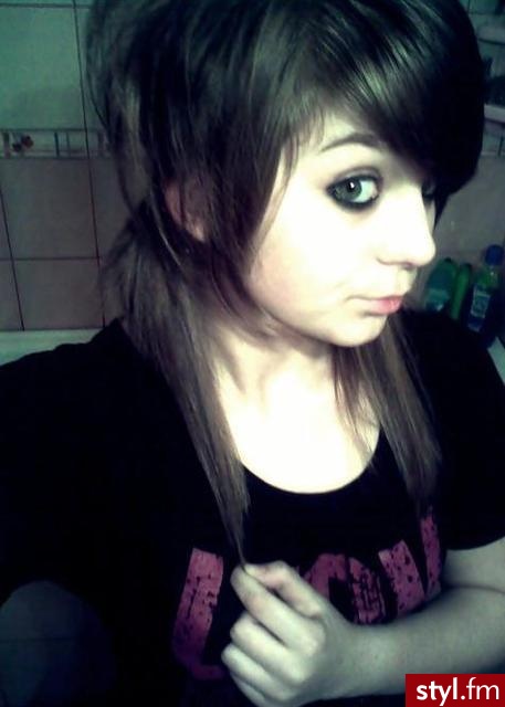 EMO Alternatywne Średnie Fryzury