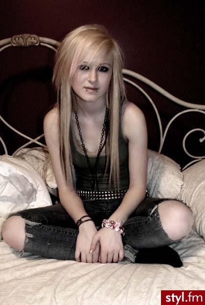 EMO Alternatywne Średnie Fryzury
