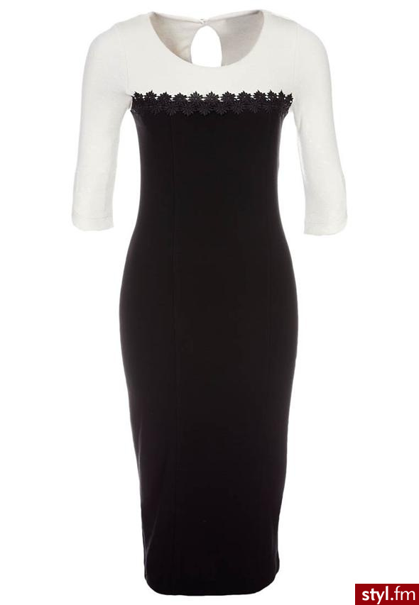Body Frock GUIPURE Sukienka etui kolorowy - Body Bielizna Moda
