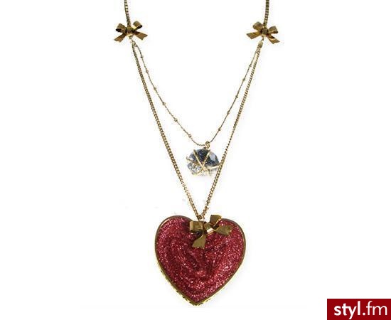 brokatowe serce Betsey Johnson - 45$ - Pozostałe Dodatki Moda