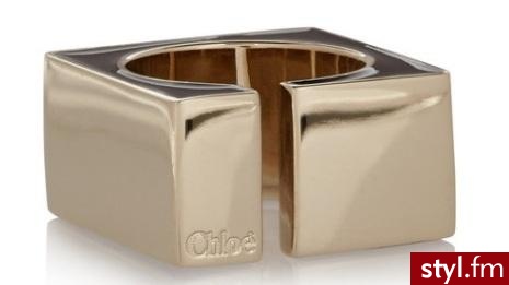 Chloé Raquel gold-tone ring - Pierścionki Biżuteria Moda