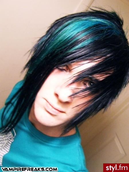 EMO Alternatywne Średnie Fryzury