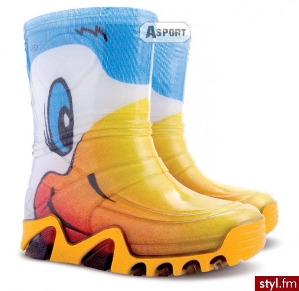 Kalosze dziecięce STORMIC PRINT kaczka Demar - Kalosze Buty Moda
