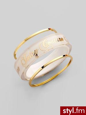 złożona z trzech części bronsoletka, a raczej zestaw bronsoletek od Juicy Couture - 88$ - Pozostałe Dodatki Moda