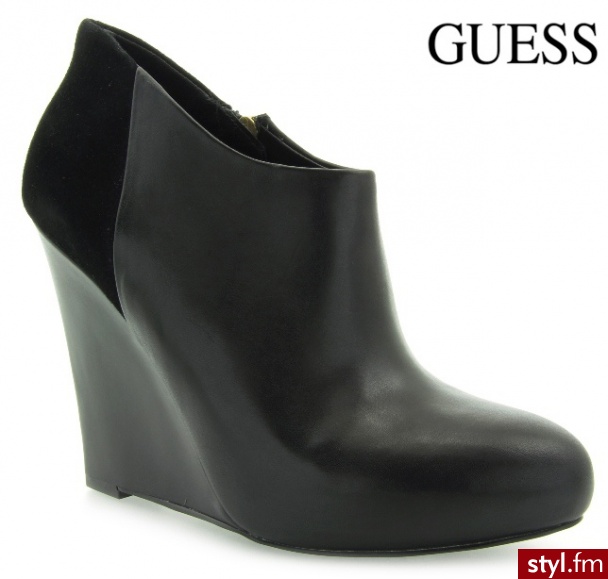 Guess DAWSYN SHOOTIE BLACK - Botki Buty Moda