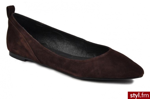 Georgia Rose BALERINKI EBENO BY GEORGIA ROSE (Brązowy) - Balerinki Buty Moda