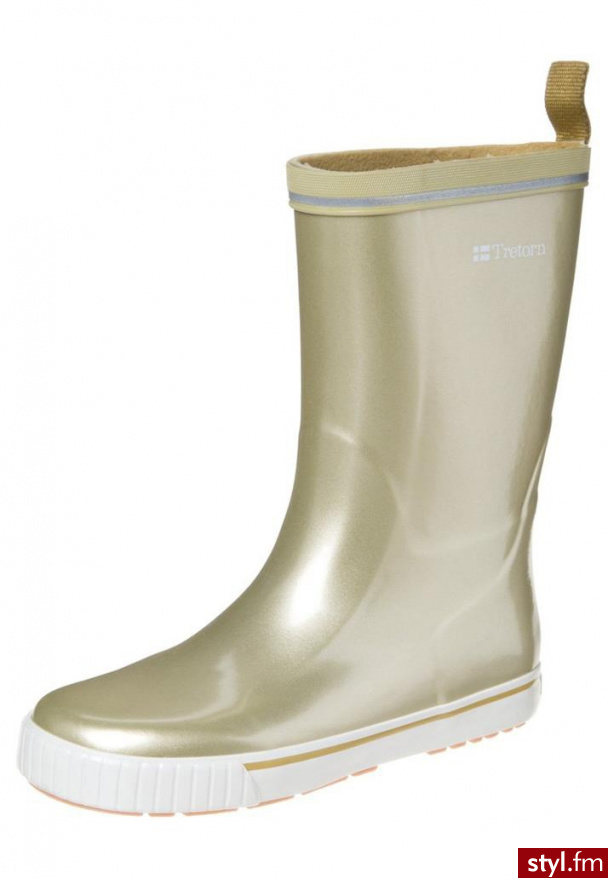 Tretorn SKERRY METALLIC Kalosze złoty (472832) - Kalosze Buty Moda