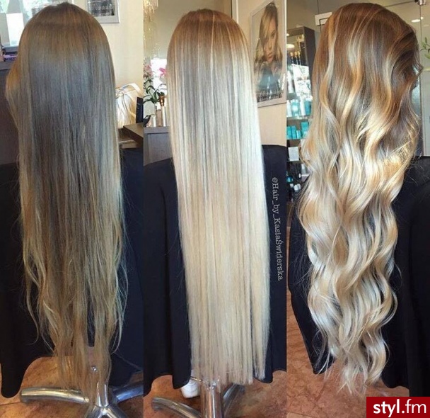 OLAPLEX OMBRE SOMBRE FOR HAIR http://forhairsobieski.pl/ - Blond Rozpuszczone Kręcone Wieczorowe Długie Fryzury
