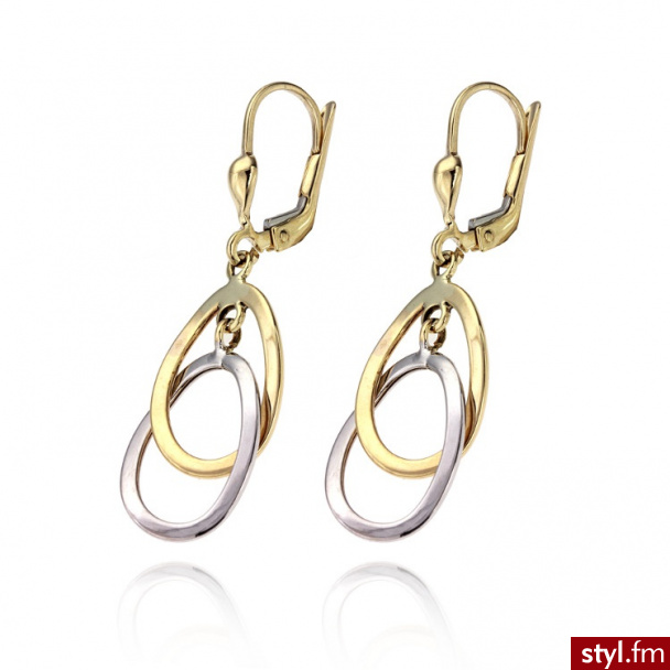 Dandelio złote Kolczyki ARP-KOL-0029 - Kolczyki Biżuteria Moda