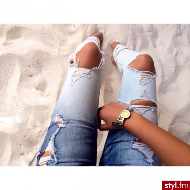 Jeansy Spodnie Moda
