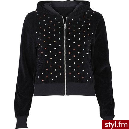 Bluza czarna z diamentami . - Pozostałe Ciuchy Moda